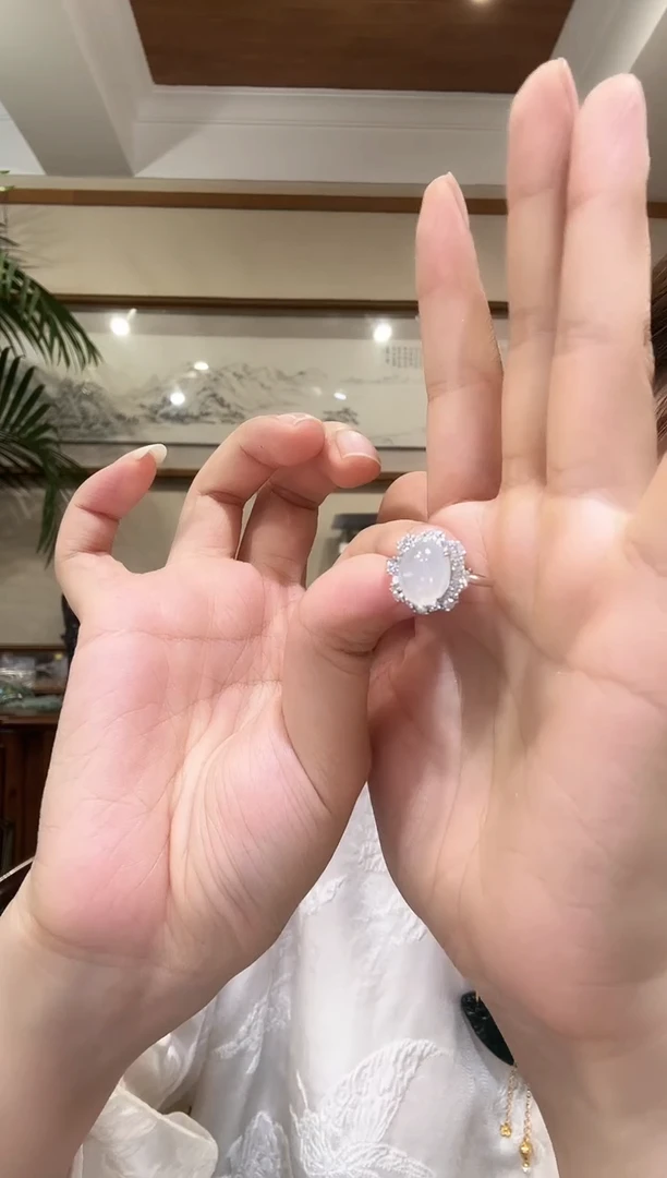 翡翠银S925镶嵌颈饰国风