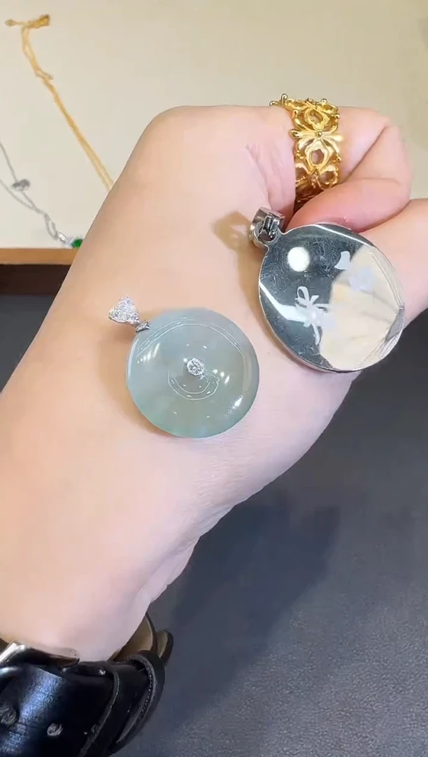 颈饰18K金镶嵌翡翠X1125-512-258