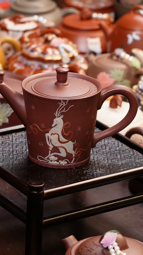 【闪购商品】原矿手工紫砂壶朱泥