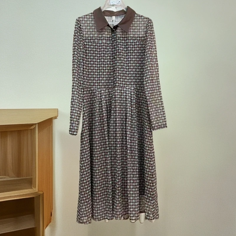 5698#【木兮兮专属】2025年秋季新款气质显瘦百搭时尚中长款连衣裙