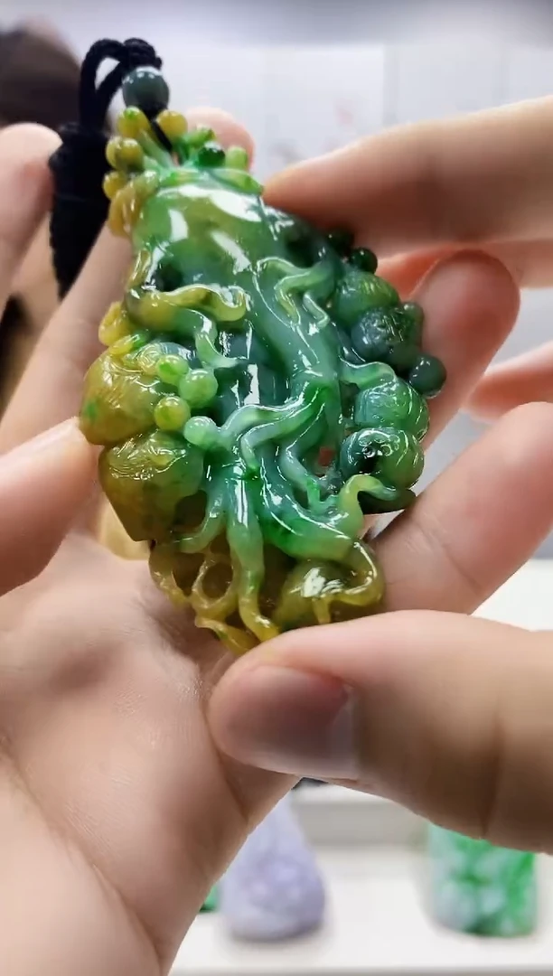 未镶嵌定制翡翠4829bb-毛货挂件216