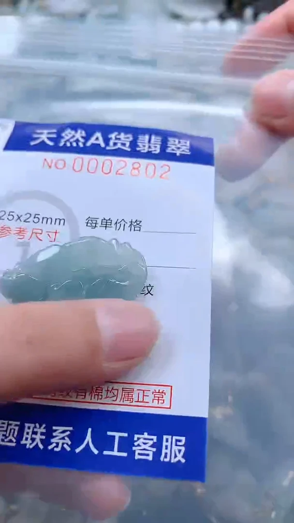 翡翠未镶嵌吊坠(不含链)1
