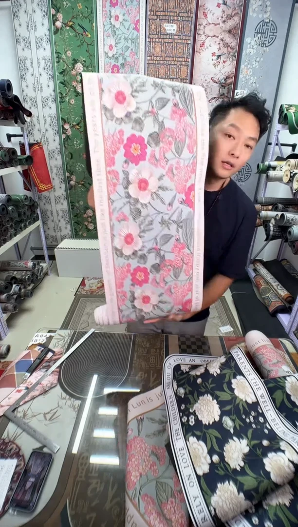 混纺M****^35 240 粉花微瑕