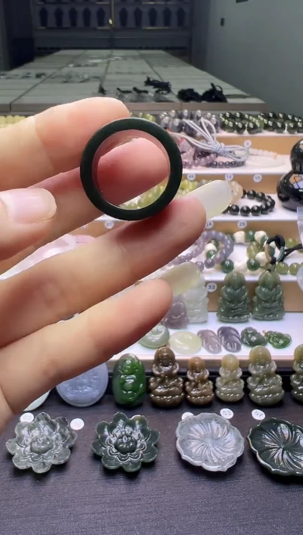 未镶嵌戒圈和田玉110号链接18圈口