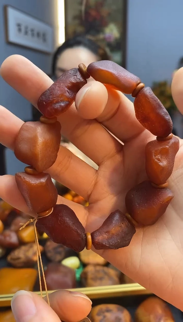 手链琥珀未镶嵌手串