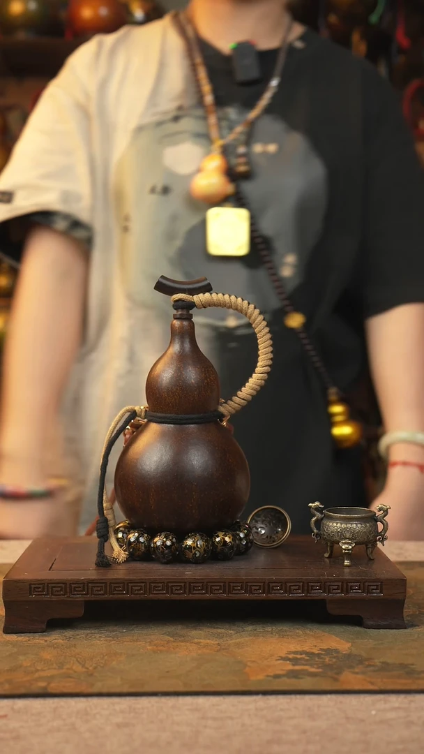 089大漆葫芦一物一拍记葫堂出品不带手串