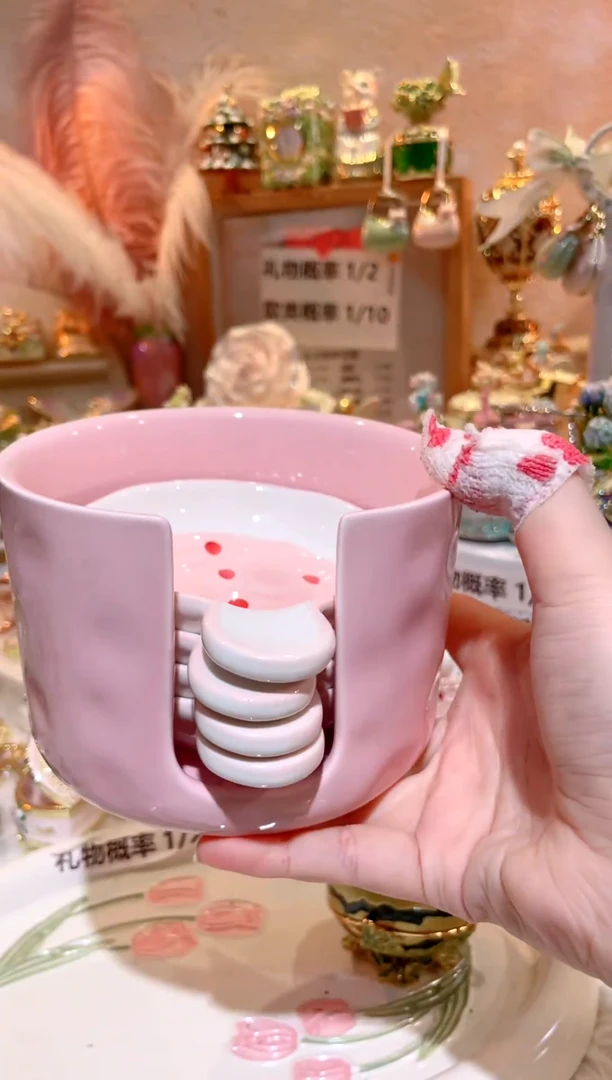 陶瓷草莓多多味碟一套