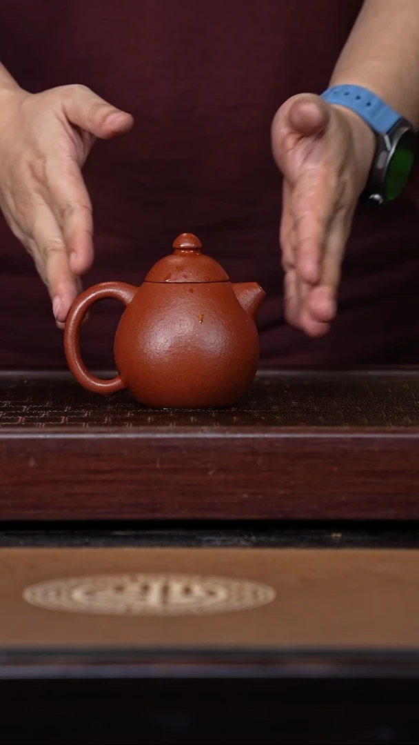 茶壶紫砂羊角山朱泥