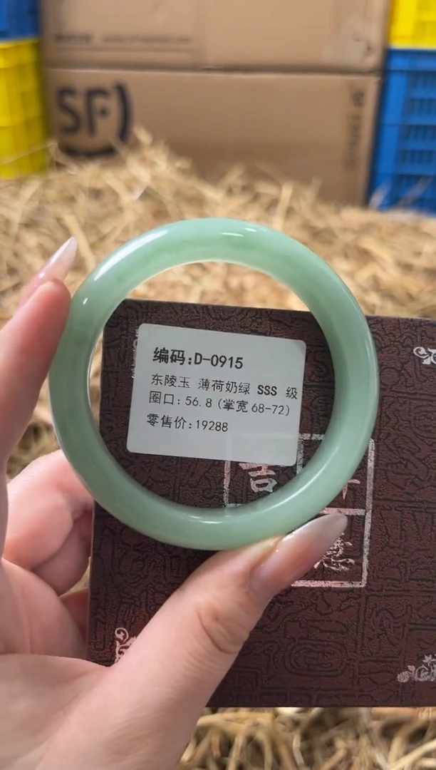 未镶嵌手镯石英质玉D-0915
