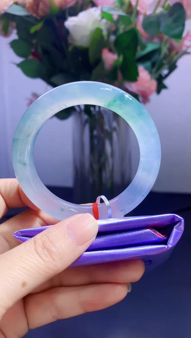 未镶嵌手镯翡翠翡翠手镯圈口52.6-t81手镯定价2万卖价22万