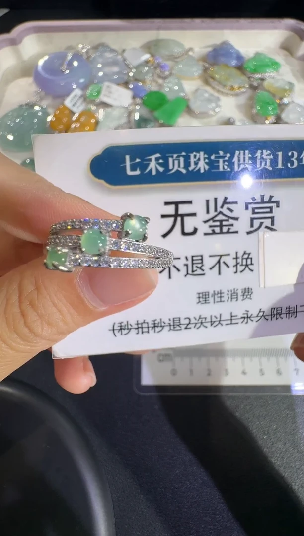 吊坠(不含链)银S925镶嵌翡翠不退换无鉴赏