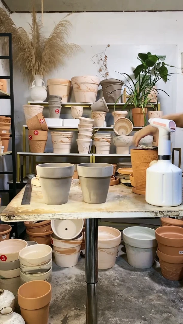 13*13灰陶 2盆无托