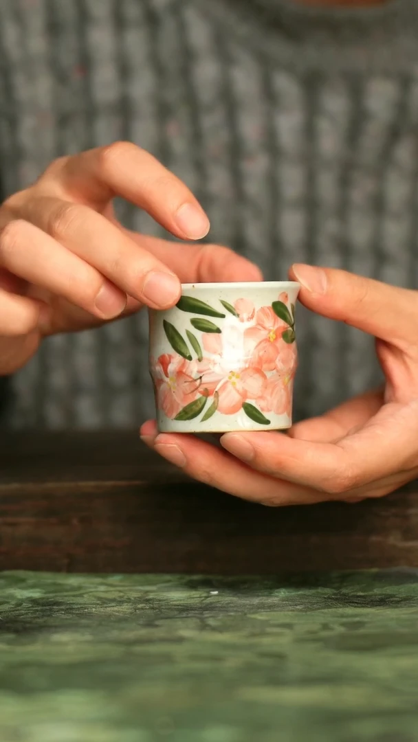 陶瓷青诗集手工手绘瓷器