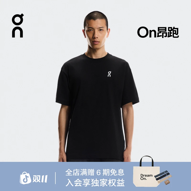 On昂跑 Club-T Smash 秋冬新品男款 Club 系列运动休闲印花 T 恤
