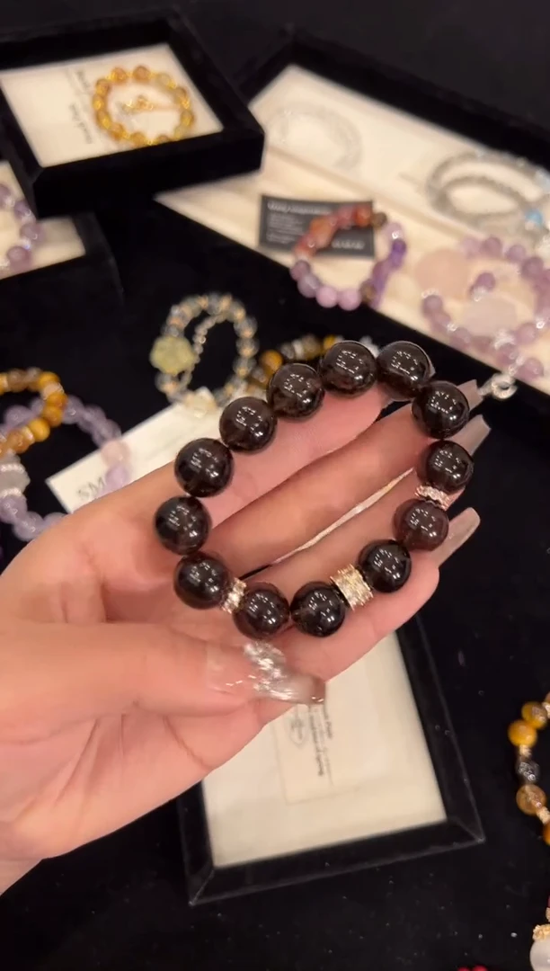 【闪购商品】水晶手链合金茶水晶手链x1376