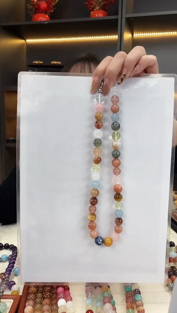 未镶嵌手链水晶兔毛项链