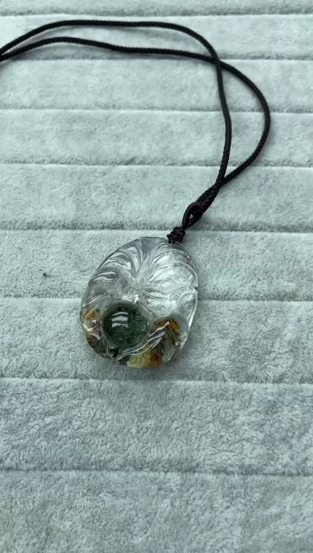 【闪购商品】水晶颈饰未镶嵌绿幽灵吊坠