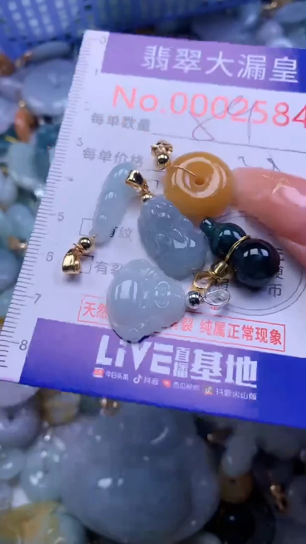 翡翠未镶嵌吊坠(不含链)2584