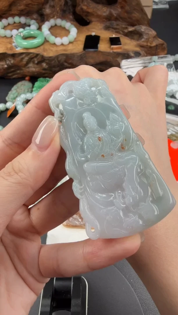 吊坠(不含链)未镶嵌翡翠翡翠饰品-261