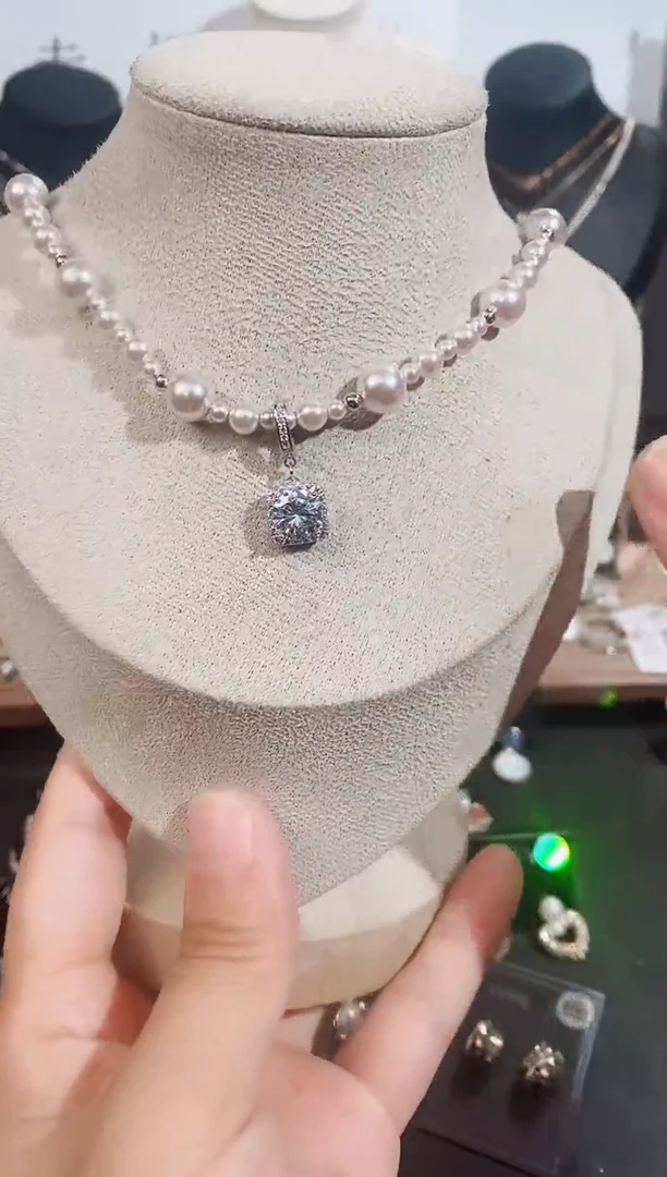 铜合金无925银项链7342