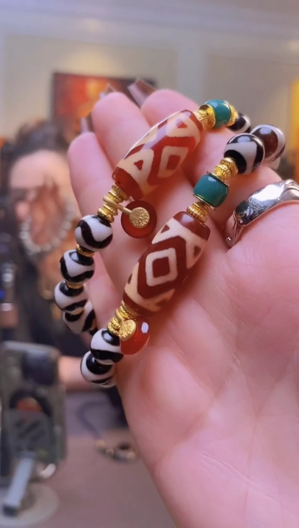 铜铁合金类金刚三六九眼手串