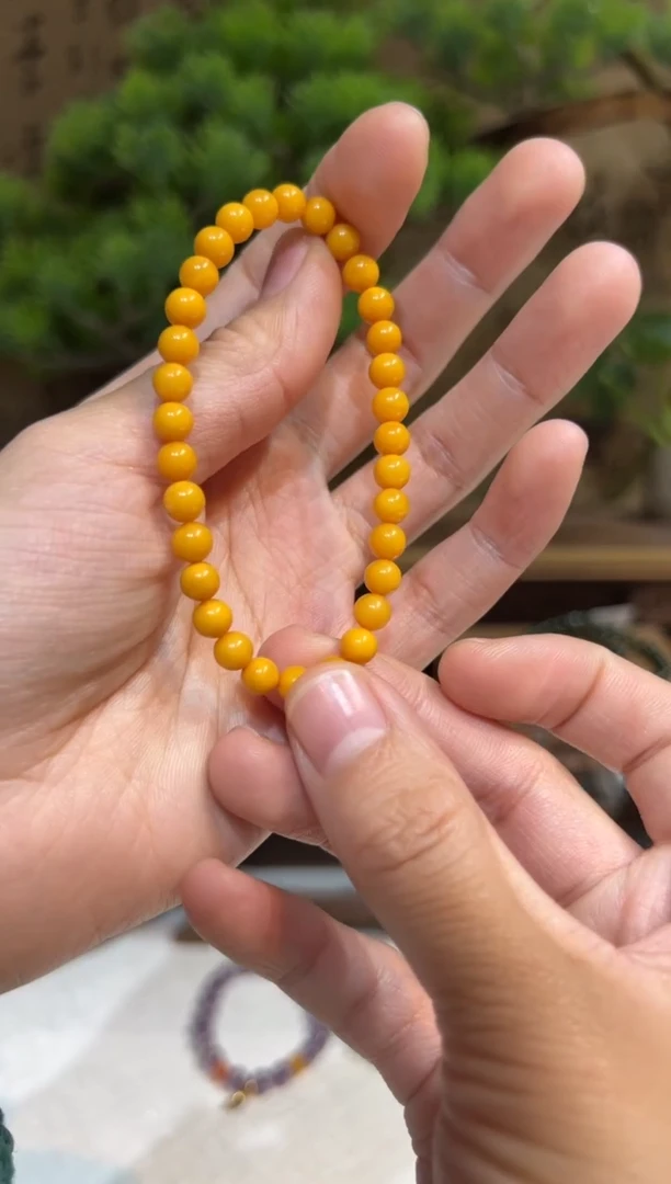 手链琥珀未镶嵌手饰@@