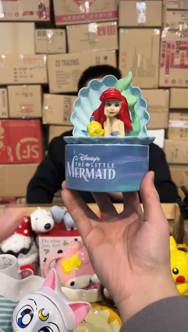 【闪购商品】杯陶瓷美人鱼首饰盒