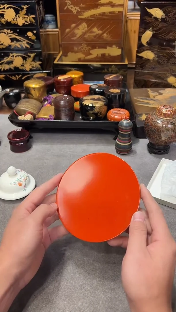 壶承单片 大漆漆器大漆漆器