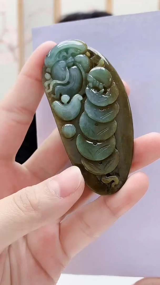 未镶嵌定制翡翠5145lr-毛货挂件19