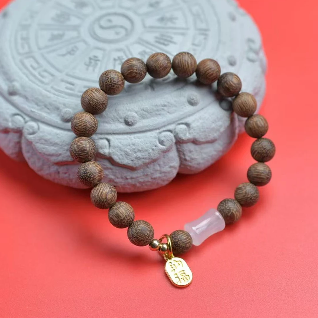 鸡翅木珠串小鸡翅福牌玉竹节0.8    101    （无礼盒）