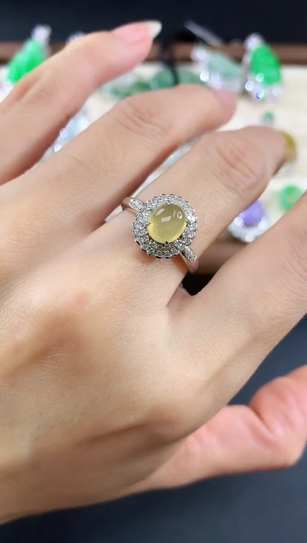 18K金镶嵌戒指翡翠170|4980