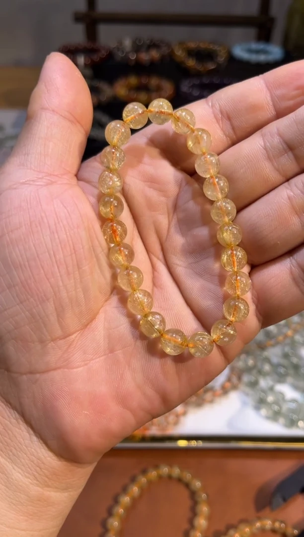 未镶嵌手串水晶SJ-933金发晶
