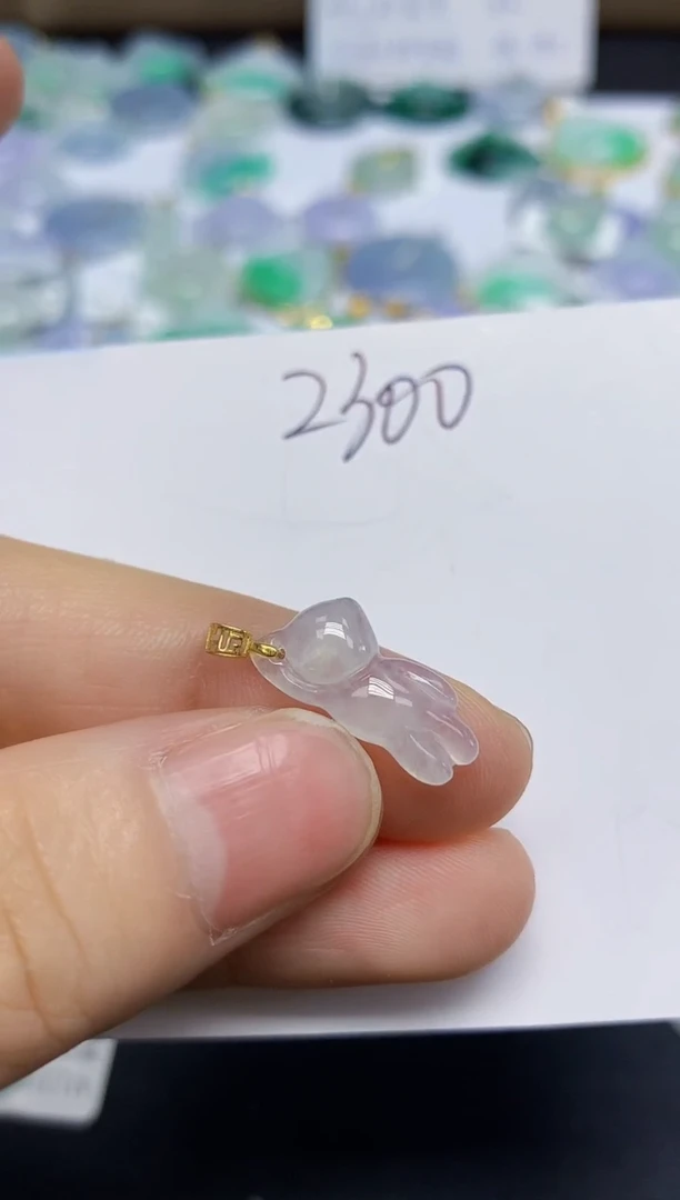 翡翠未镶嵌颈饰天然缅甸翡翠A货