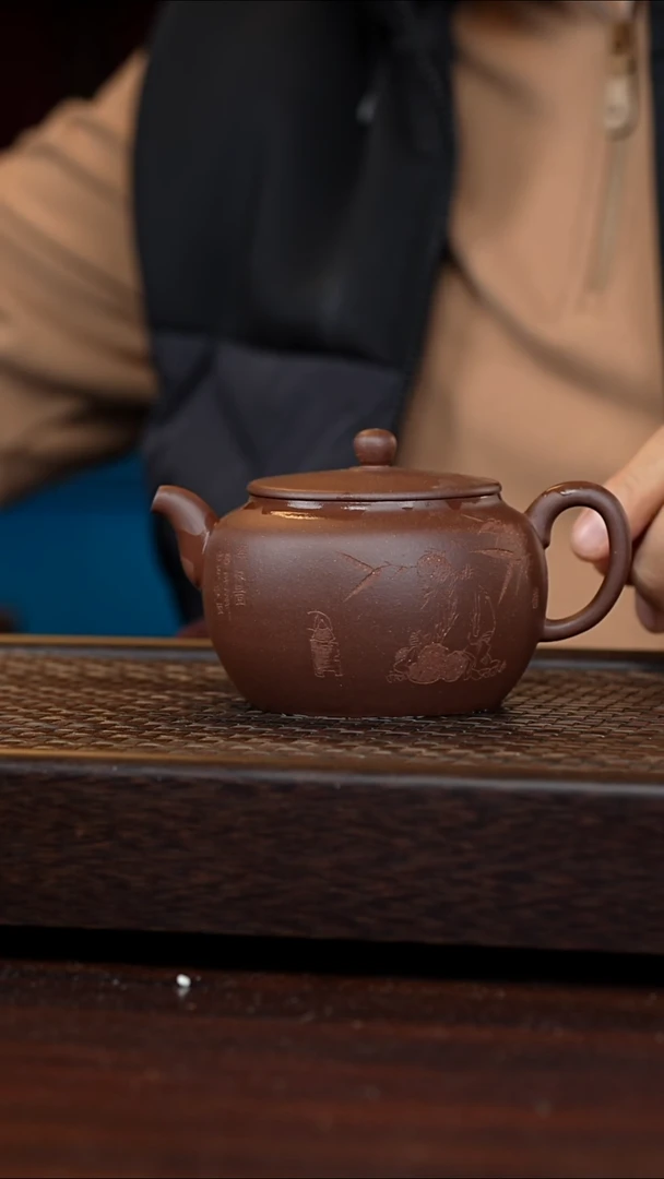 茶壶紫砂丹壶溢香紫砂壶微瑕350cc