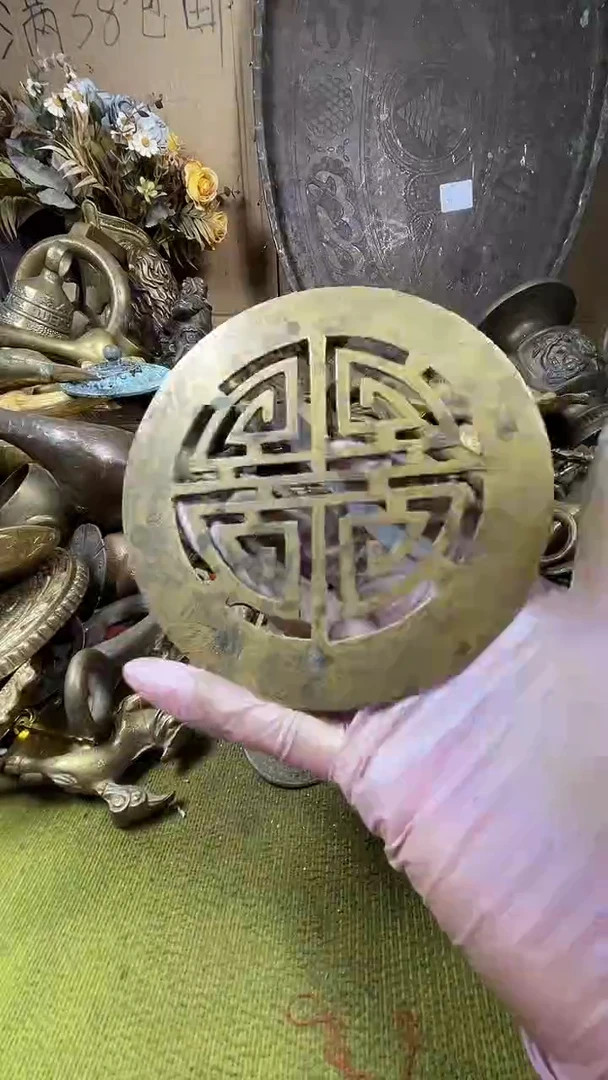 羊*生亿锦铜回流铜器摆件79