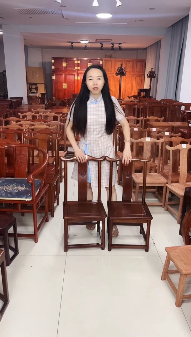 紫檀木类家具一对刺猬紫檀小官帽