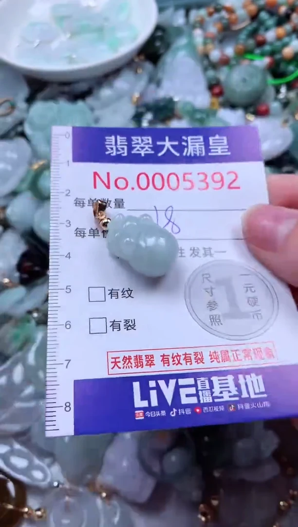 吊坠(不含链)未镶嵌翡翠5392