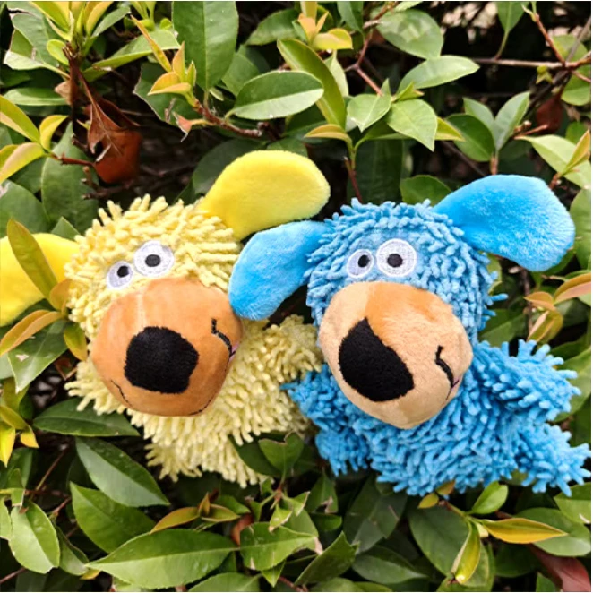 怪叫狗狗玩具蓝色狗狗看得见磨牙洁齿互动陪伴发声清洁口腔发声陪