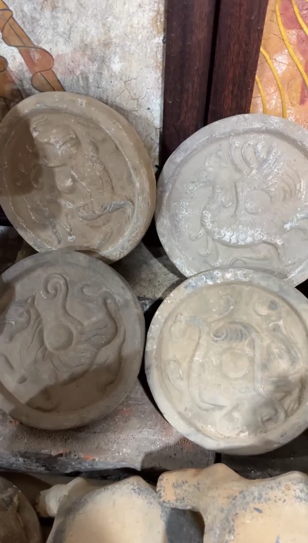 瓷片手工，手绘，陶瓷