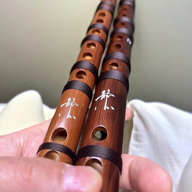 周庆优品、静心专业演奏笛 五年老料 苦竹笛 学习竹笛 考级竹笛