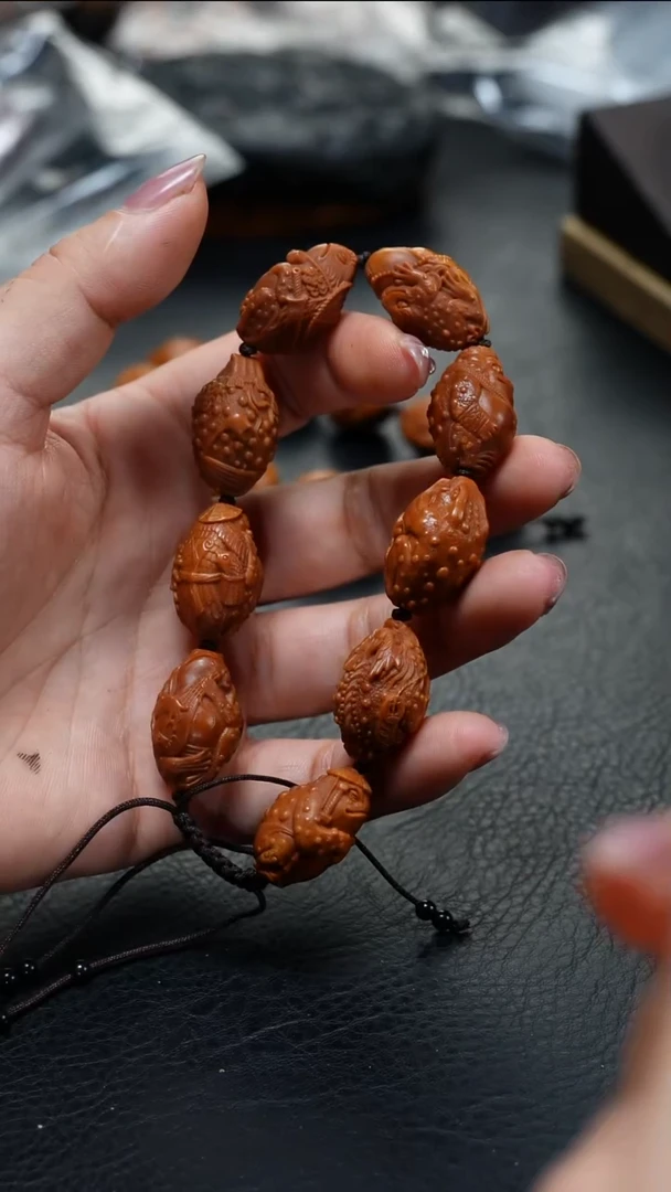 橄榄核手串/手链鱼子精品核雕