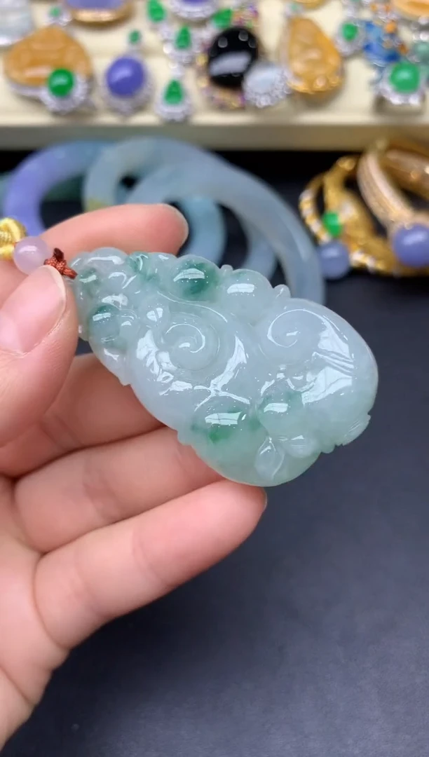 颈饰未镶嵌翡翠14-雪姐翡翠天天见