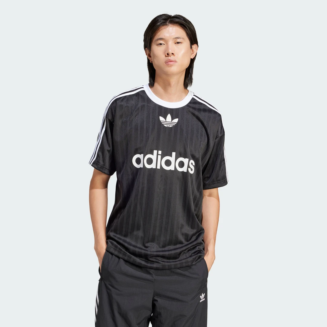 【阿迪达斯/商场同款新品】adidas三叶草复古黑色百搭短袖IU2341