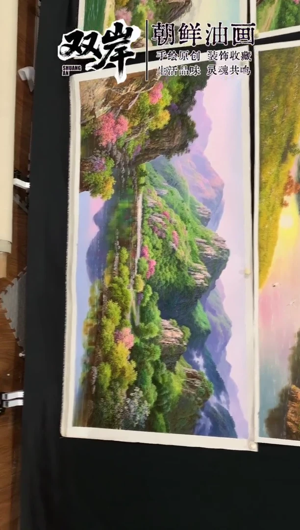 油画天*者【168号】朝鲜原创手绘油画【Ⅰ级画家丨孤品佳作】