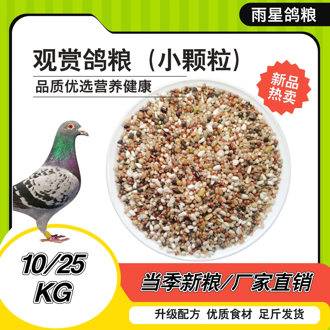 雨星鸽粮育雏喷窝B款观赏鸽粮短嘴鸽（饲料鸽子粮新型）5kg鸽子粮食