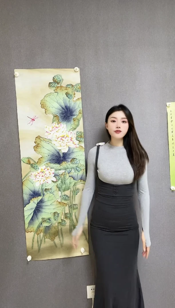 国画工笔画《荷花》
