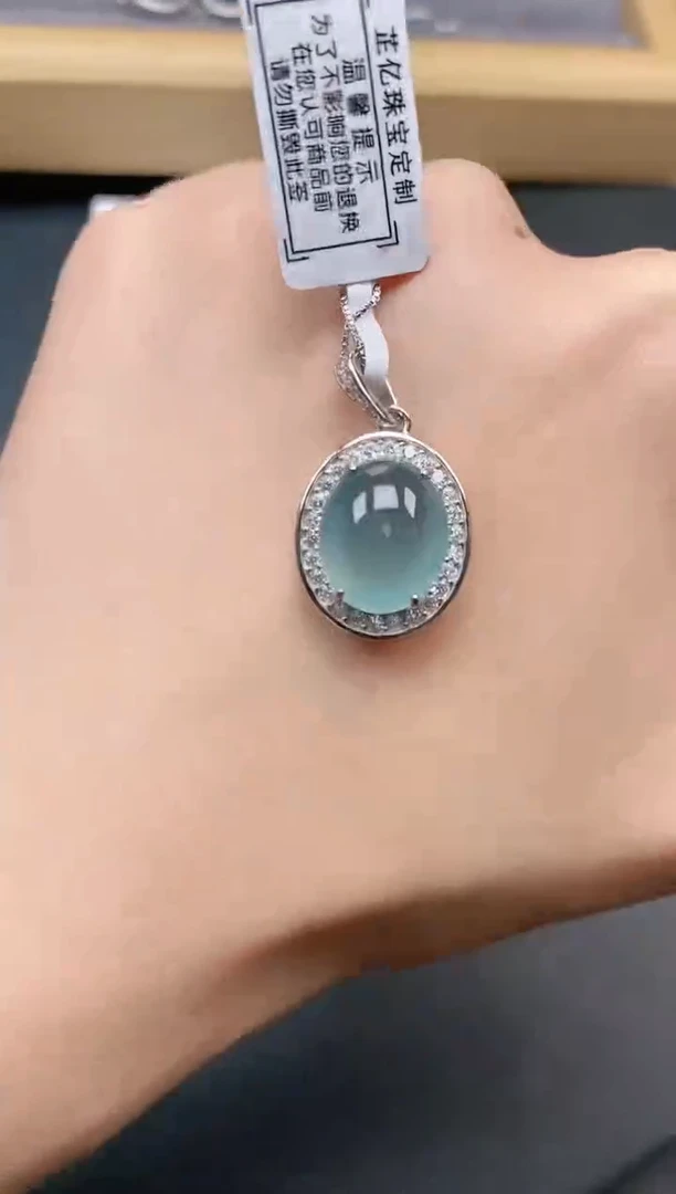 银S925镶嵌戒指翡翠111