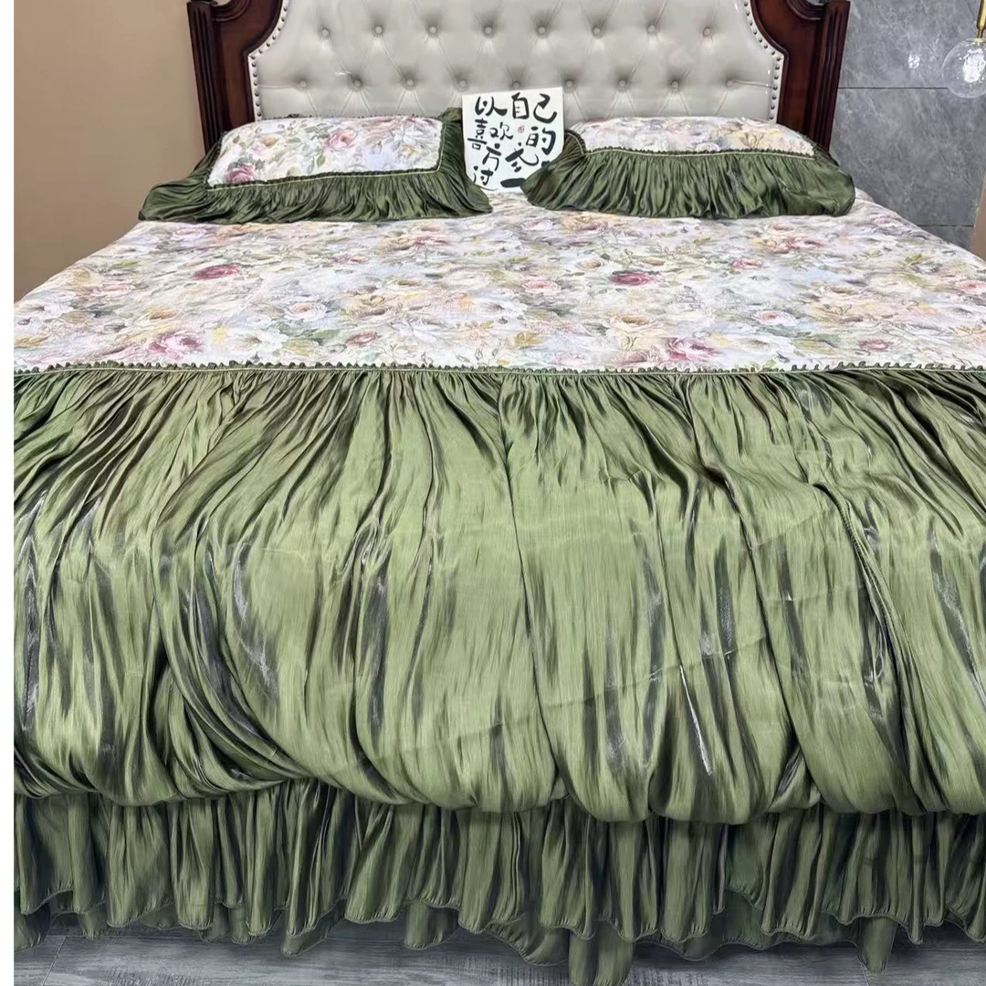 荷塘月色——全棉皱皱纱AA版大裙边公主风