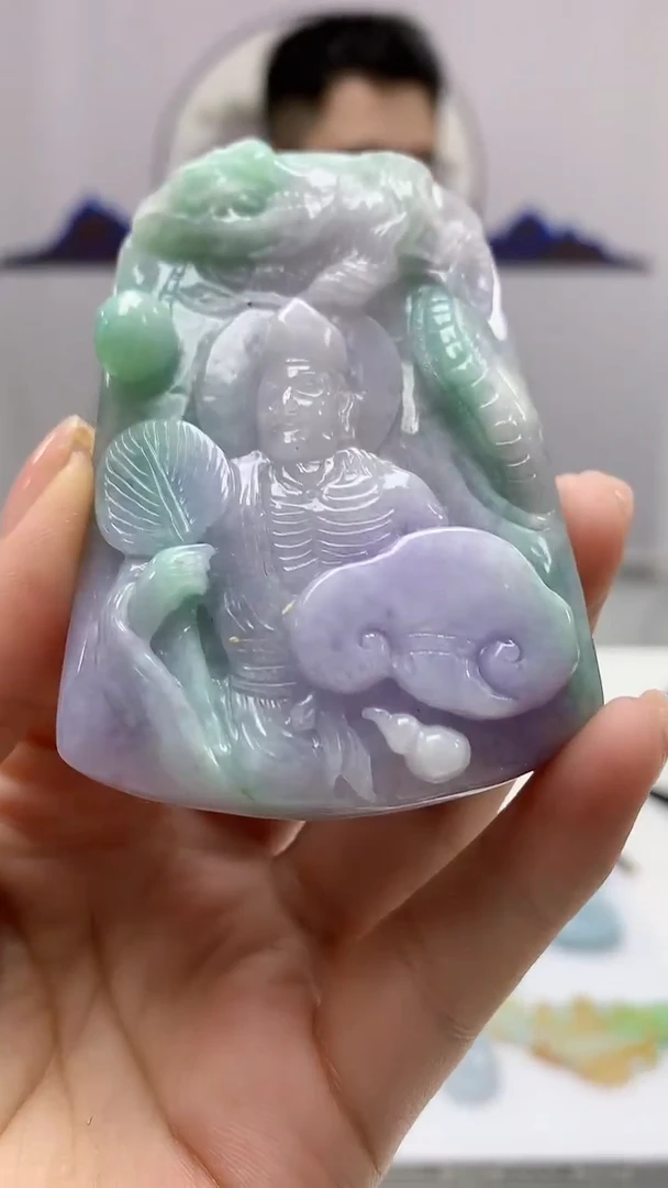 【闪购商品】定制翡翠未镶嵌5153ms-毛货36人物
