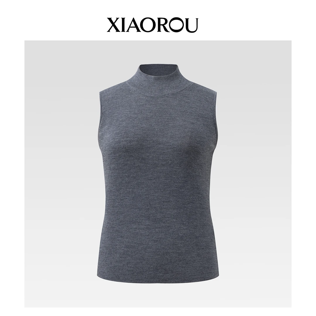 XIAOROU/小柔YM488BiellaYarn精纺黄金羊毛Daily Luxury高领背心